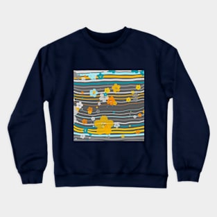 yellow sakura Crewneck Sweatshirt